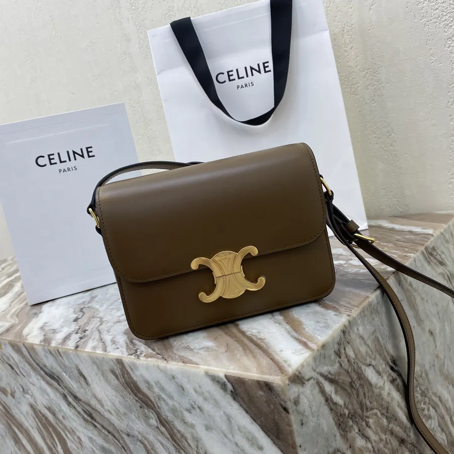TRIOMPHE Small Calfskin Handbag