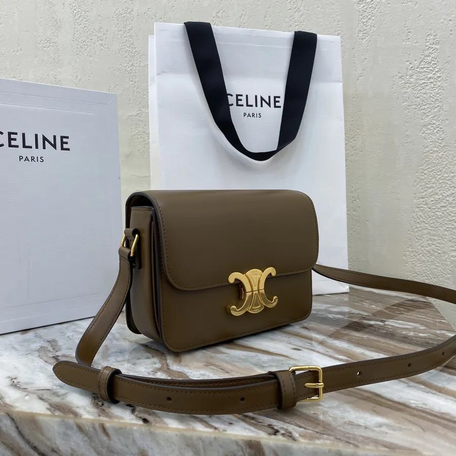 TRIOMPHE Small Calfskin Handbag