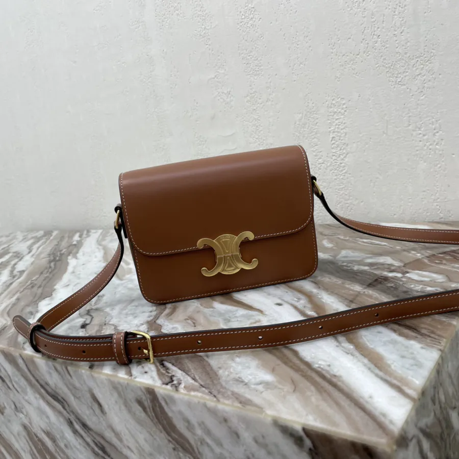 TRIOMPHE Small Calfskin Handbag