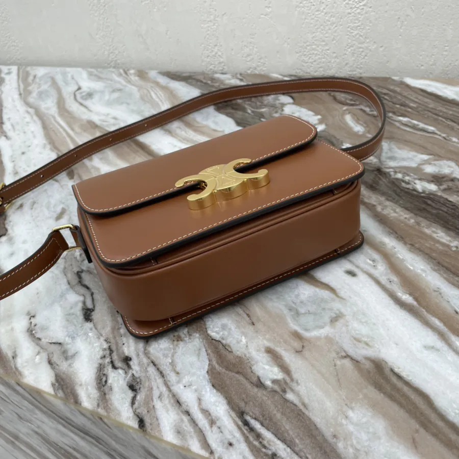 TRIOMPHE Small Calfskin Handbag
