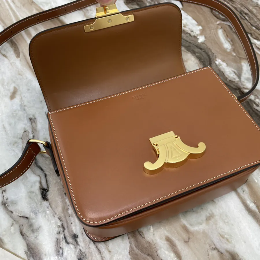 TRIOMPHE Small Calfskin Handbag