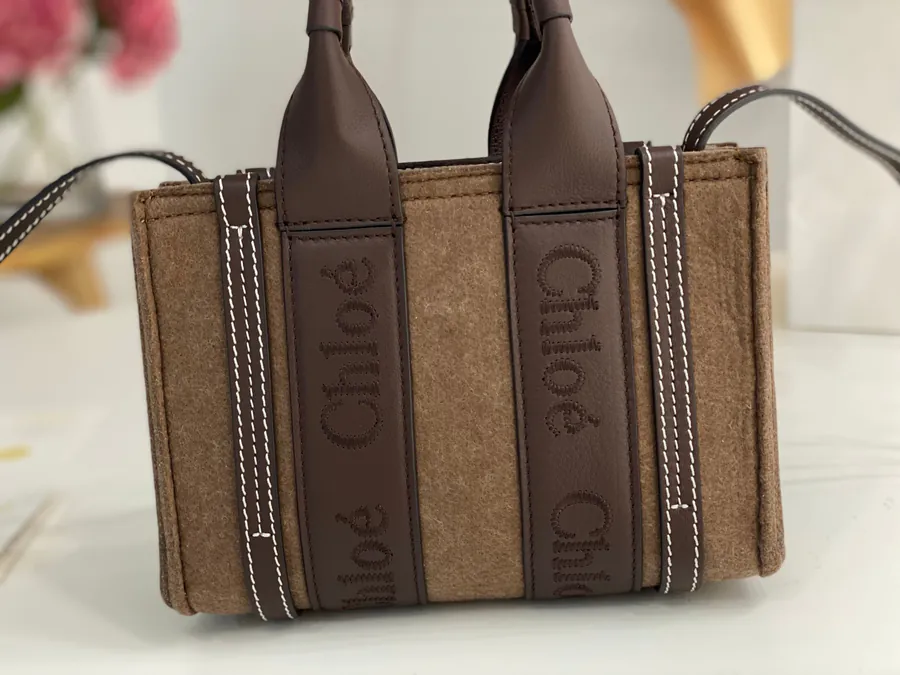 Chloe Mini Tote Bag with Wooly Sheep Pattern
