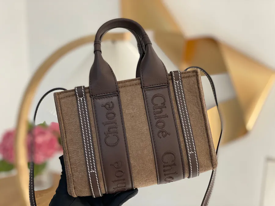 Chloe Mini Tote Bag with Wooly Sheep Pattern