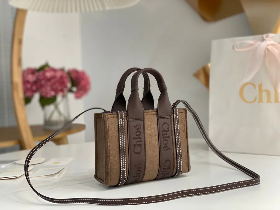 Chloe Mini Tote Bag with Wooly Sheep Pattern
