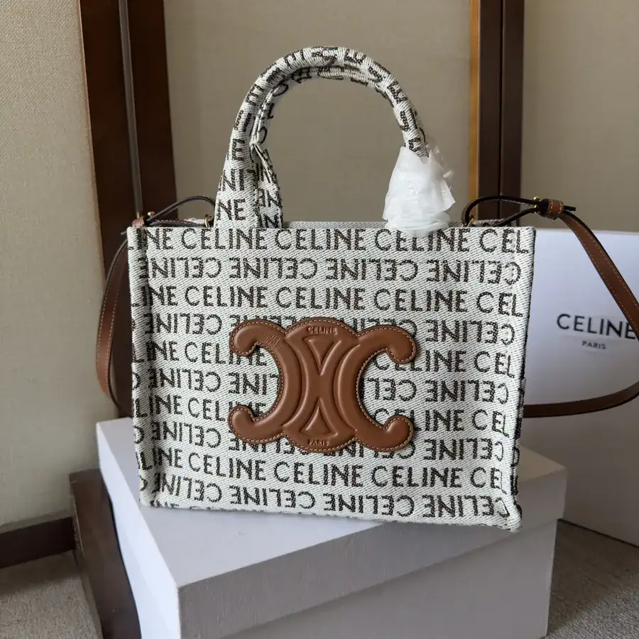 CE New Fabric Tote Tech Style Logo Print, Sophisticated and Chic