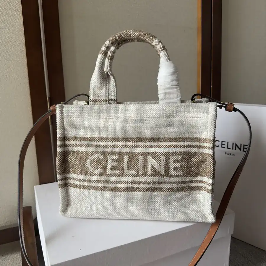 CE New Fabric Tote Tech Logo Print, Sophisticated and Chic