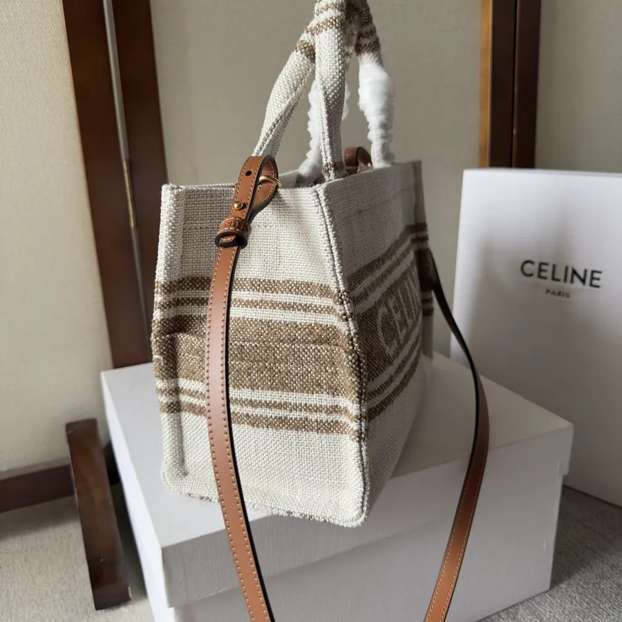 CE New Fabric Tote Tech Logo Print, Sophisticated and Chic