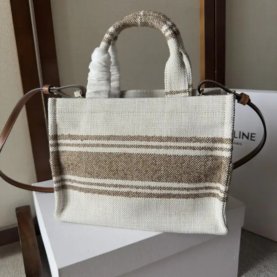CE New Fabric Tote Tech Logo Print, Sophisticated and Chic