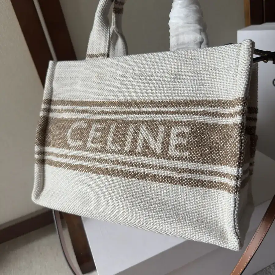 CE New Fabric Tote Tech Logo Print, Sophisticated and Chic