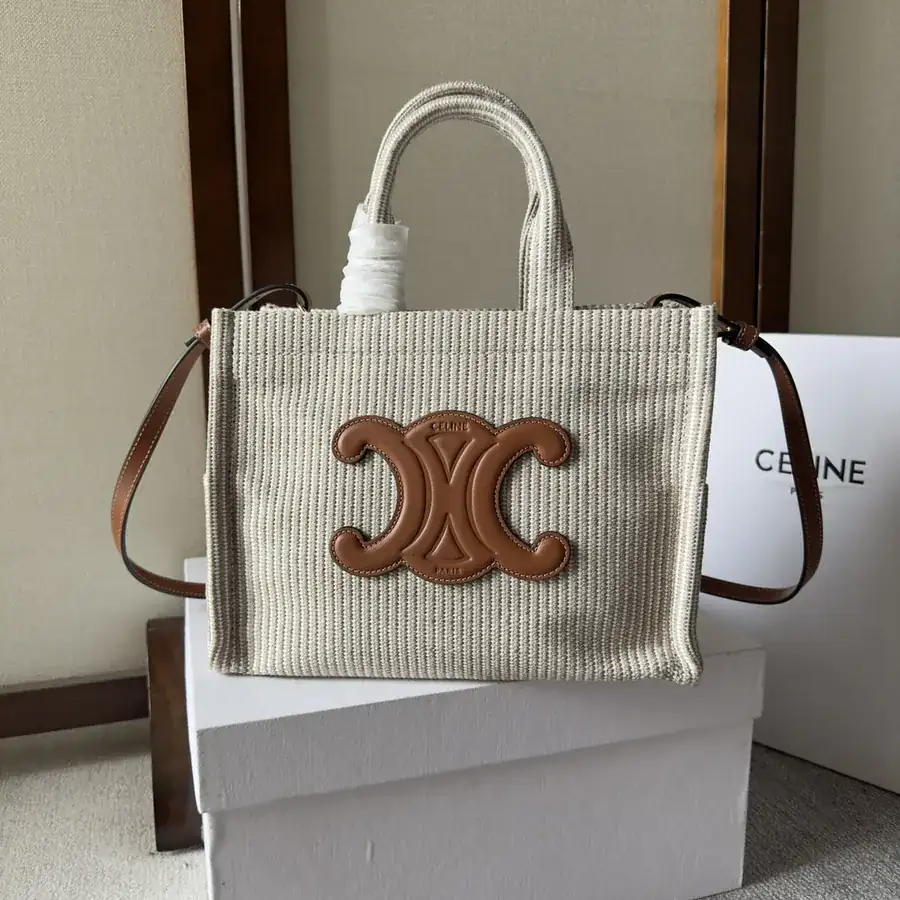 CE New Fabric Tote Tech Style Logo Print