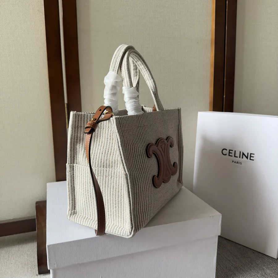 CE New Fabric Tote Tech Style Logo Print
