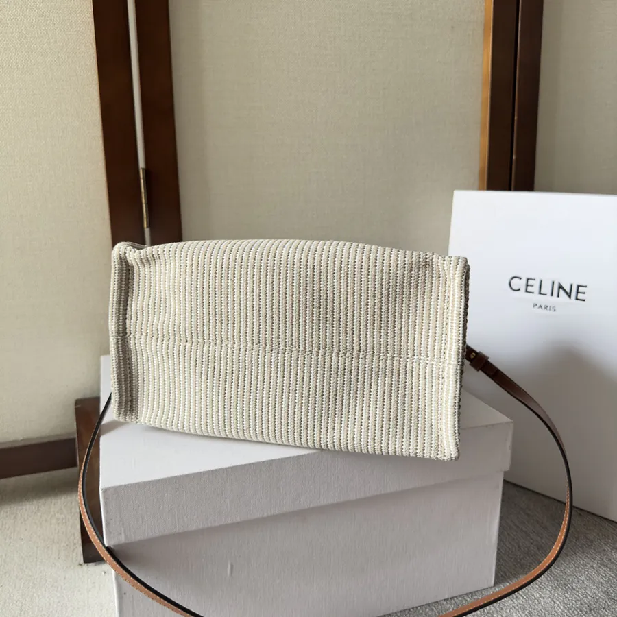 CE New Fabric Tote Tech Style Logo Print