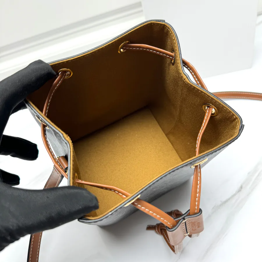 CE New Burnt Bag Mini Size, Classic Monogram, Leather Trim, Adjustable Strap