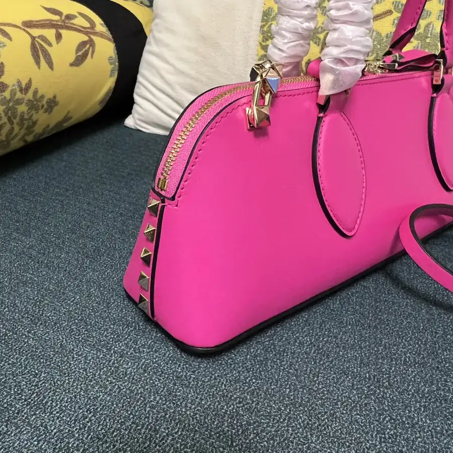 GARAVANI ROCKSTUD EW Small Calfskin Handbag with Studs and Chain Design