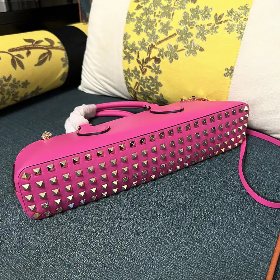 GARAVANI ROCKSTUD EW Small Calfskin Handbag with Studs and Chain Design