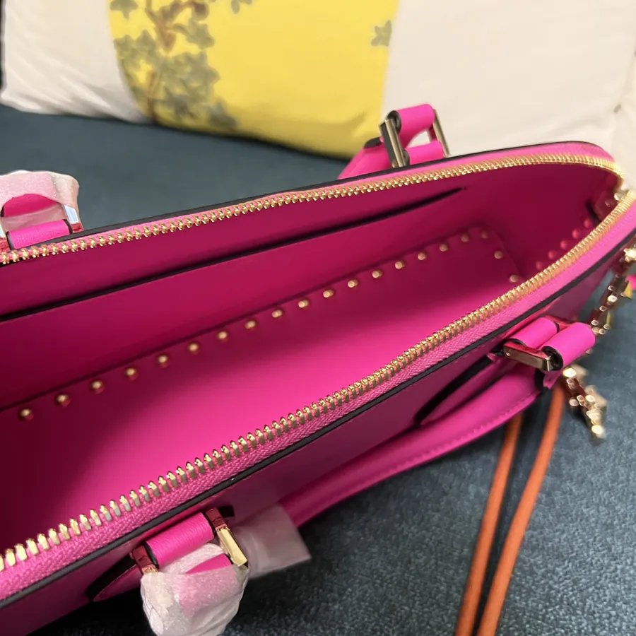 GARAVANI ROCKSTUD EW Small Calfskin Handbag with Studs and Chain Design
