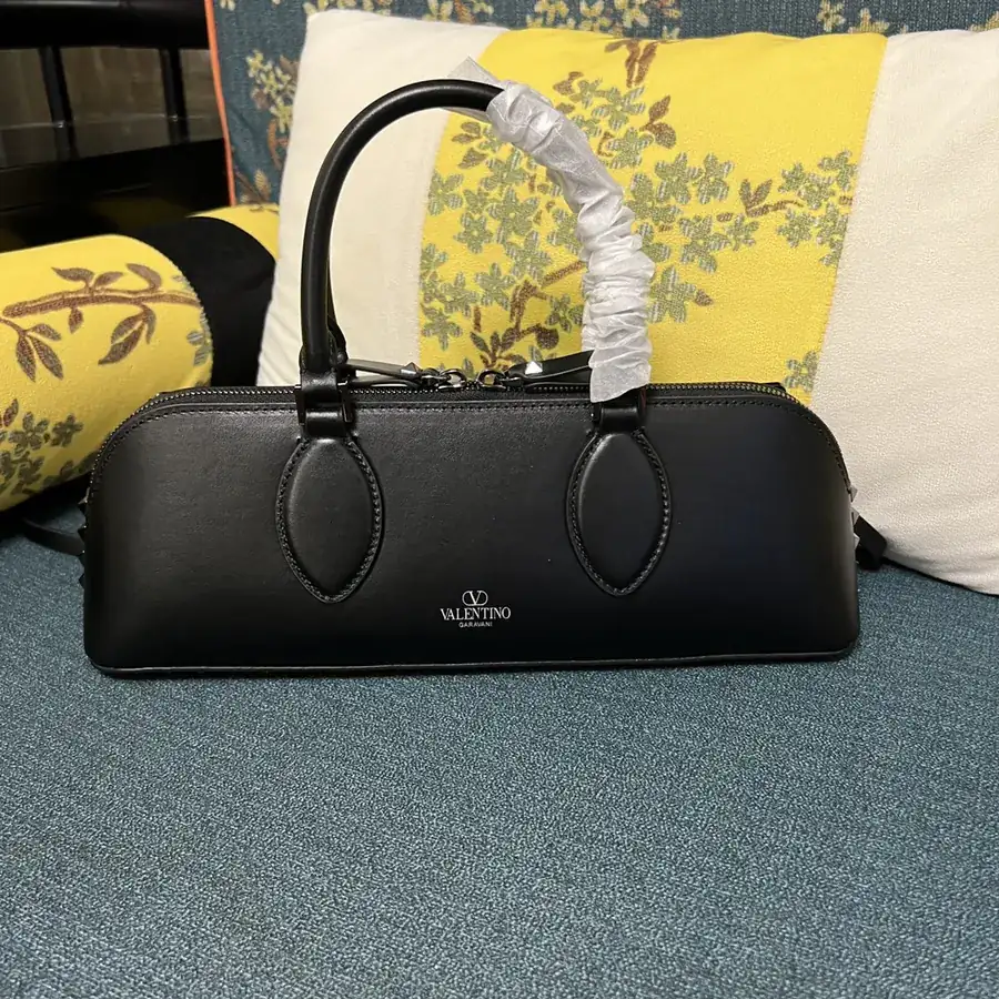 GARAVANI ROCKSTUD EW Small Calfskin Handbag with Studs and Chain Design