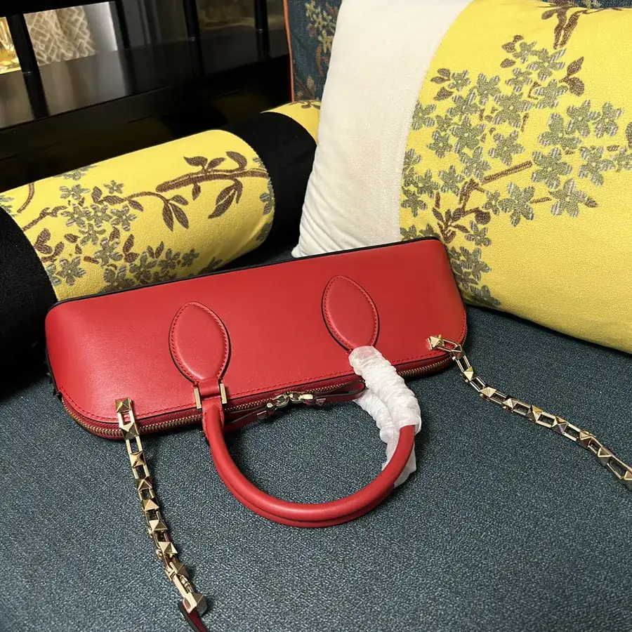 GARAVANI ROCKSTUD EW Small Calfskin Handbag with Studs and Chain Design