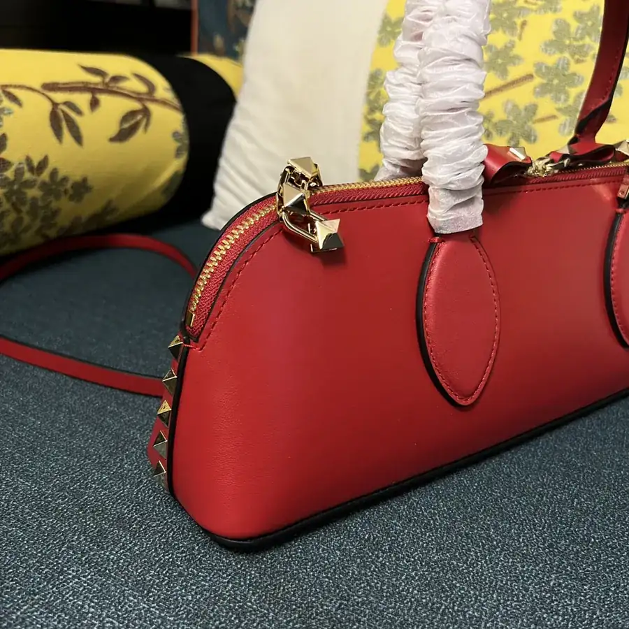 GARAVANI ROCKSTUD EW Small Calfskin Handbag with Studs and Chain Design