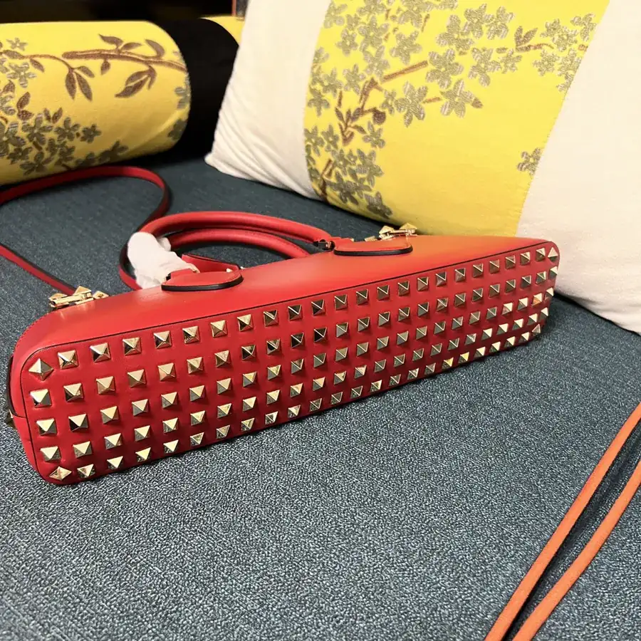 GARAVANI ROCKSTUD EW Small Calfskin Handbag with Studs and Chain Design