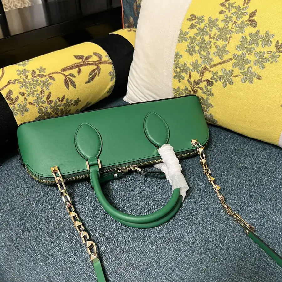 GARAVANI ROCKSTUD EW Small Calfskin Handbag with Studs and Chain Design
