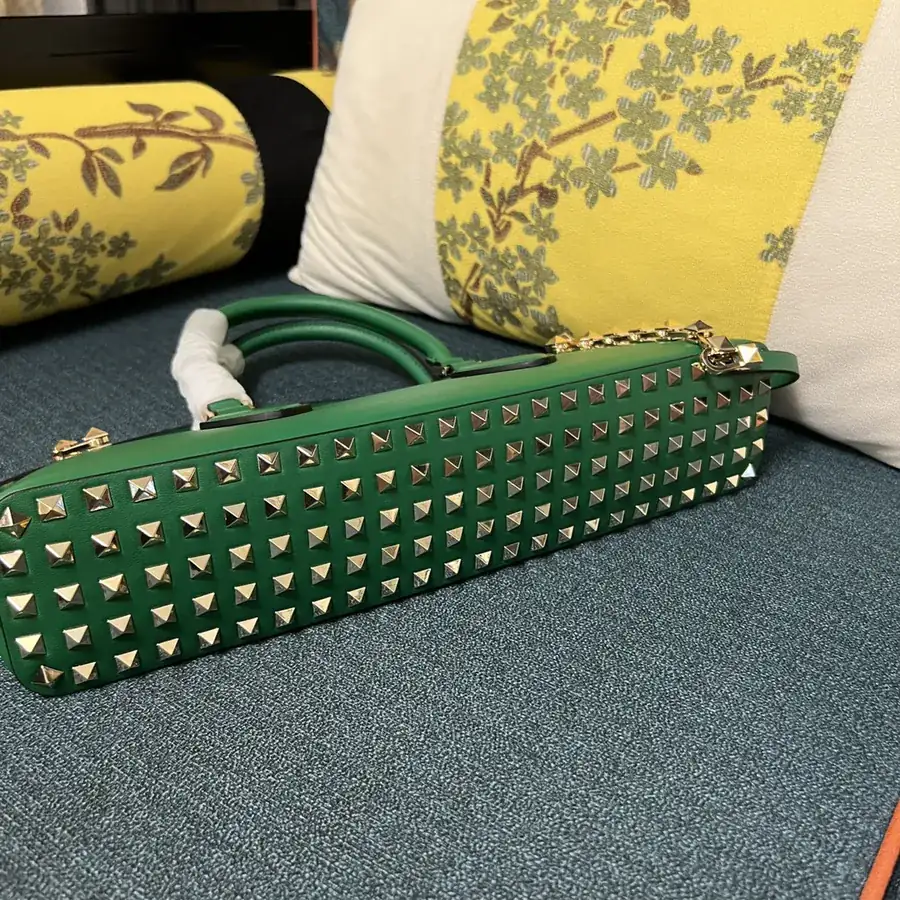 GARAVANI ROCKSTUD EW Small Calfskin Handbag with Studs and Chain Design