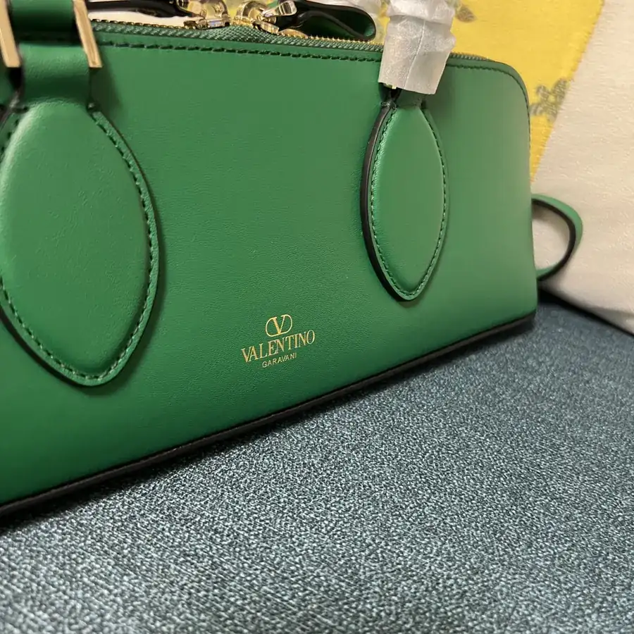 GARAVANI ROCKSTUD EW Small Calfskin Handbag with Studs and Chain Design