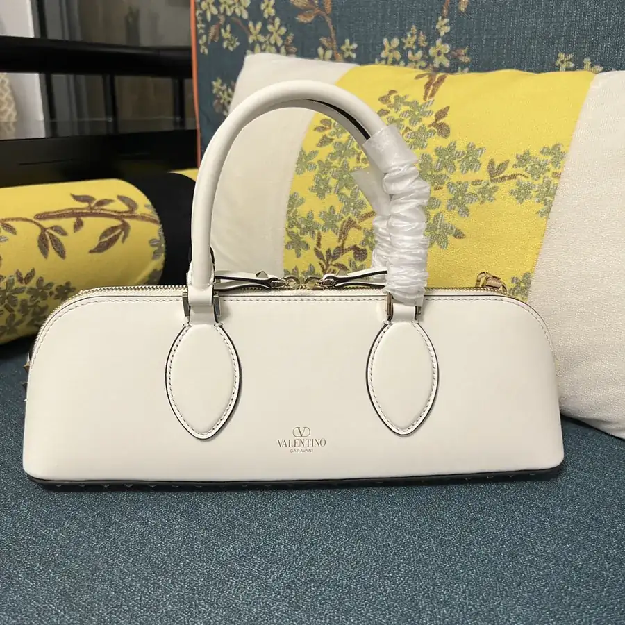 GARAVANI ROCKSTUD EW Small Calfskin Handbag with Studs and Chain Design