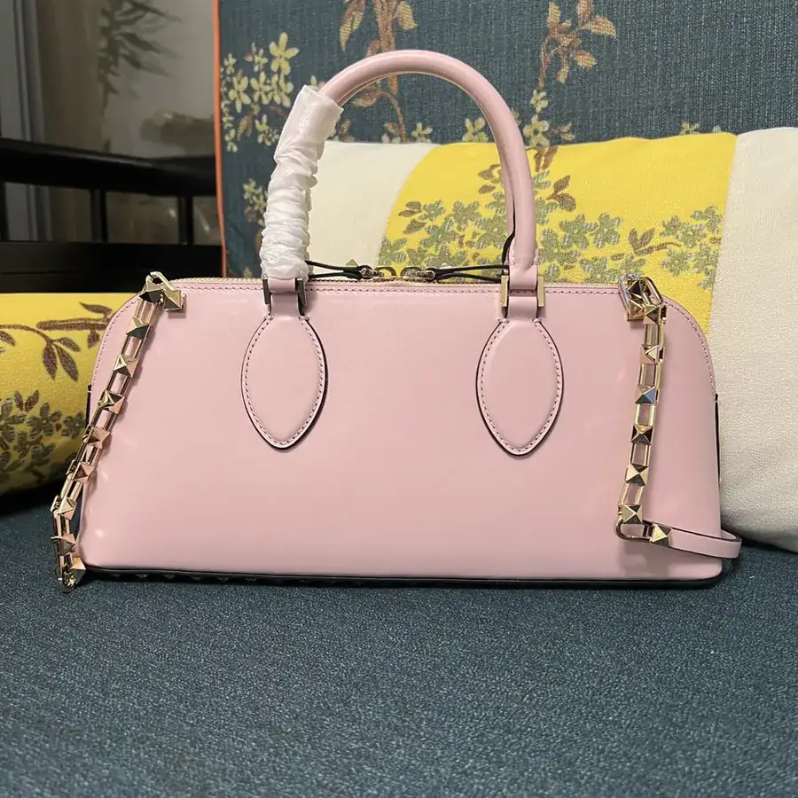 GARAVANI ROCKSTUD EW Bucket Bag in Grained Calfskin