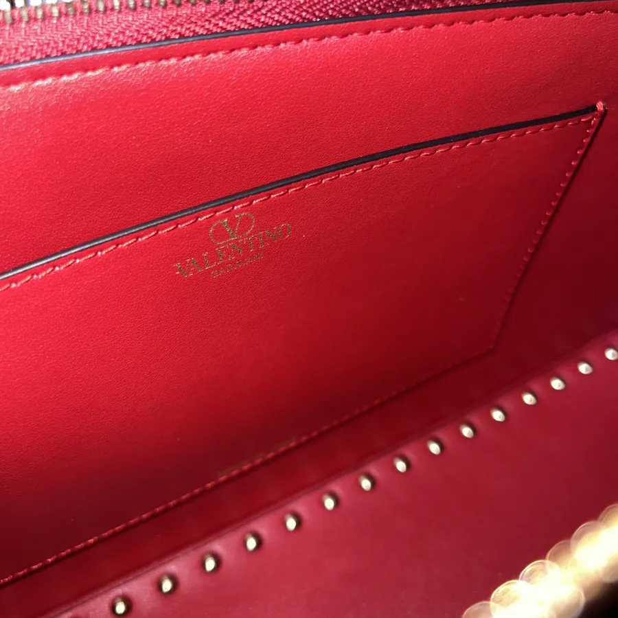 GARAVANI ROCKSTUD EW Bucket Bag in Grained Calfskin