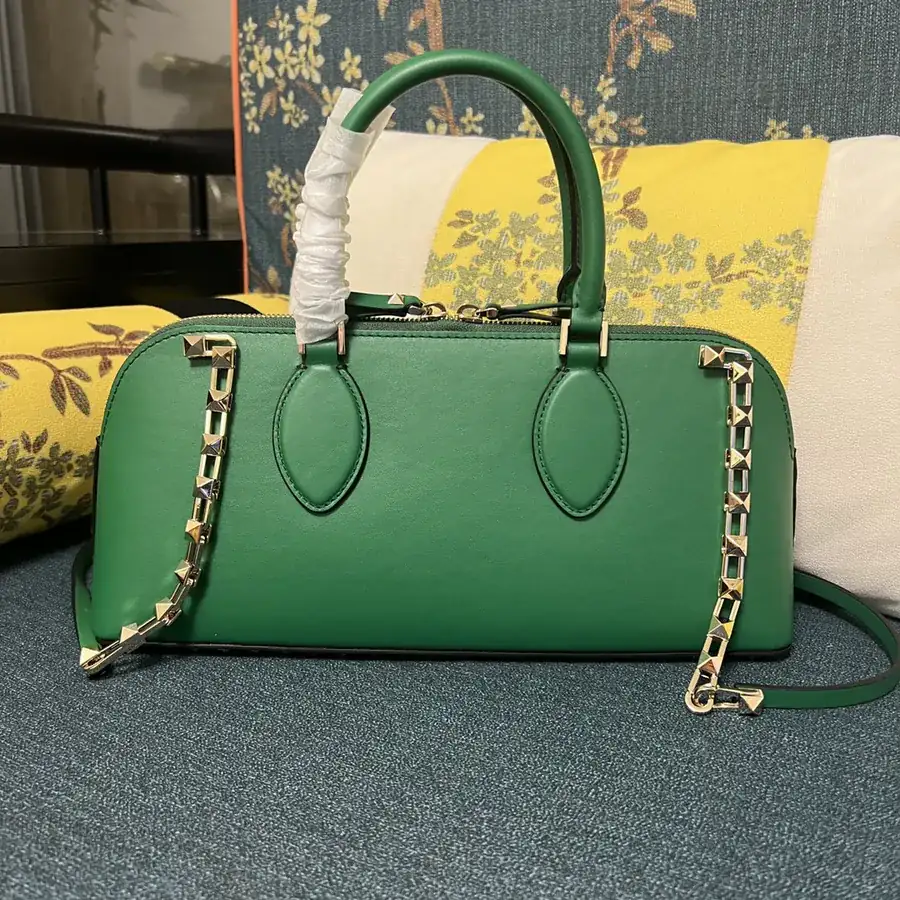 GARAVANI ROCKSTUD EW Bucket Bag in Grained Calfskin