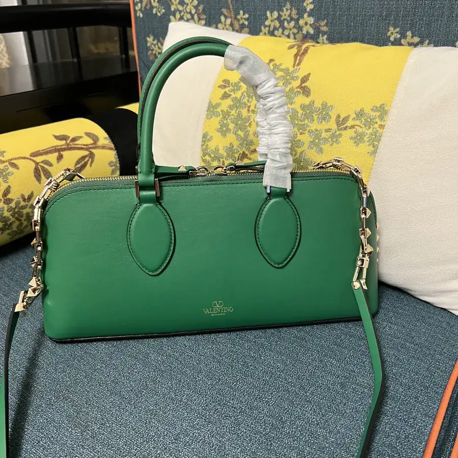GARAVANI ROCKSTUD EW Bucket Bag in Grained Calfskin