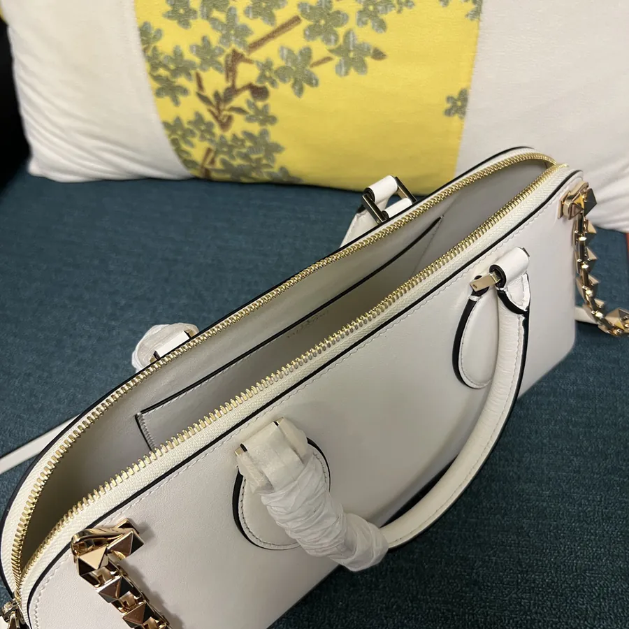 GARAVANI ROCKSTUD EW Bucket Bag in Grained Calfskin