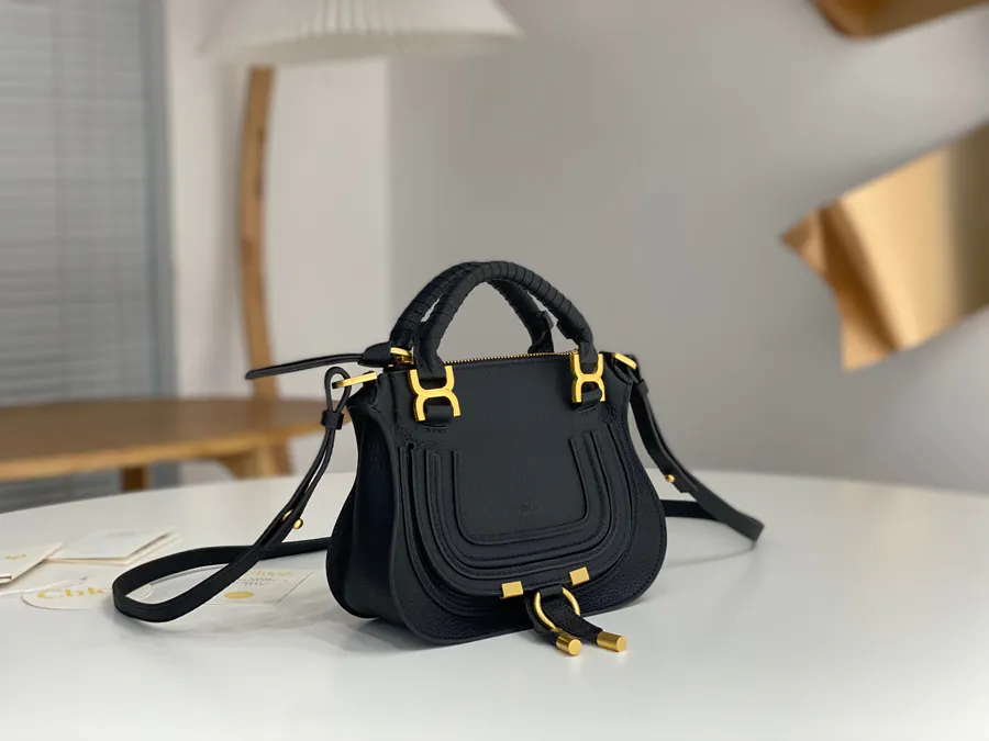 Chloe x Marcie Small Black Bucket Bag