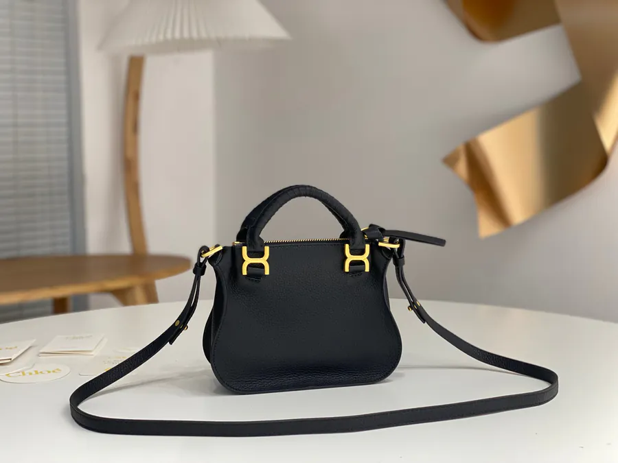 Chloe x Marcie Small Black Bucket Bag