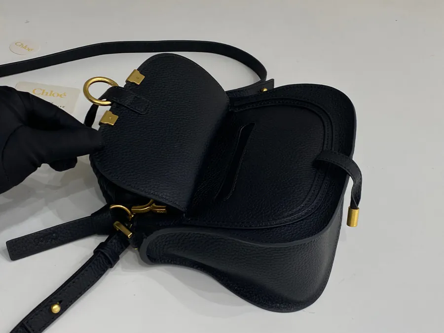 Chloe x Marcie Small Black Bucket Bag