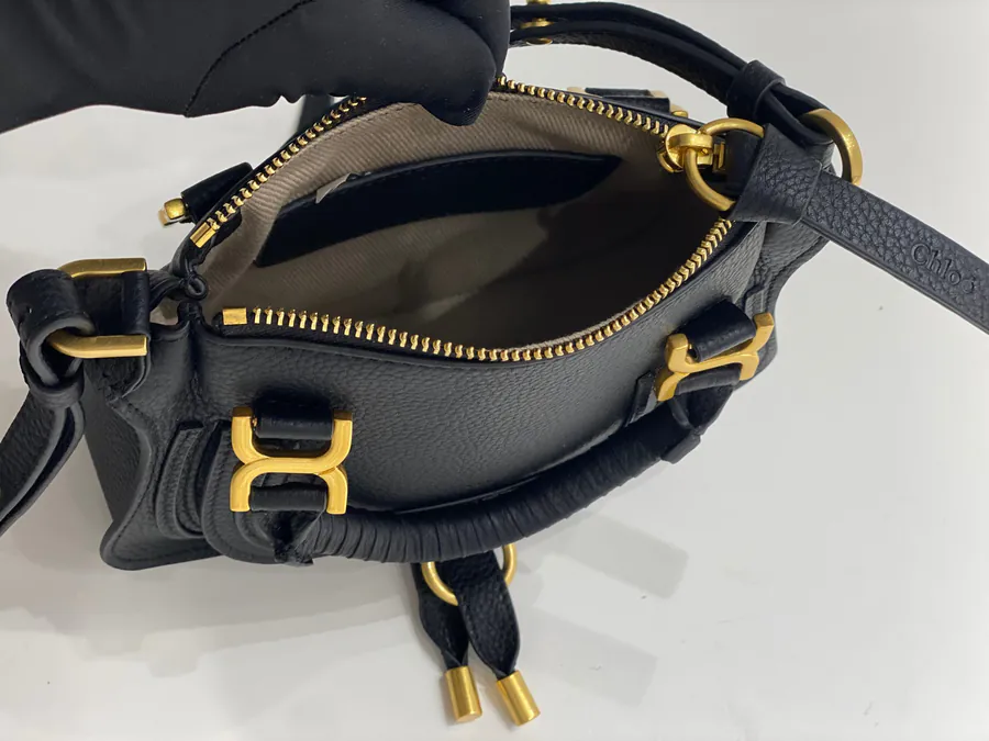 Chloe x Marcie Small Black Bucket Bag