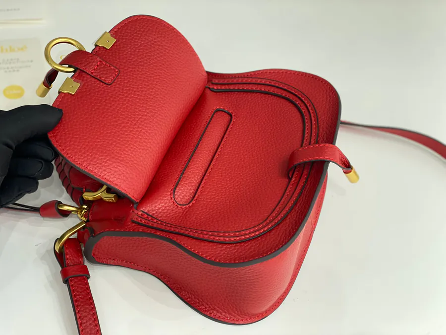 Chloe x Marcie Small Red Bucket Bag