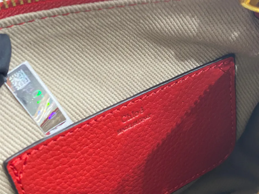 Chloe x Marcie Small Red Bucket Bag
