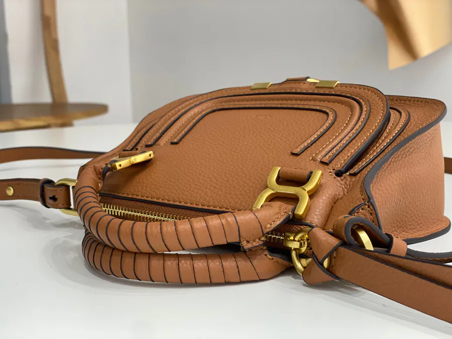 Chloe x Marcie Small Brown Bucket Bag