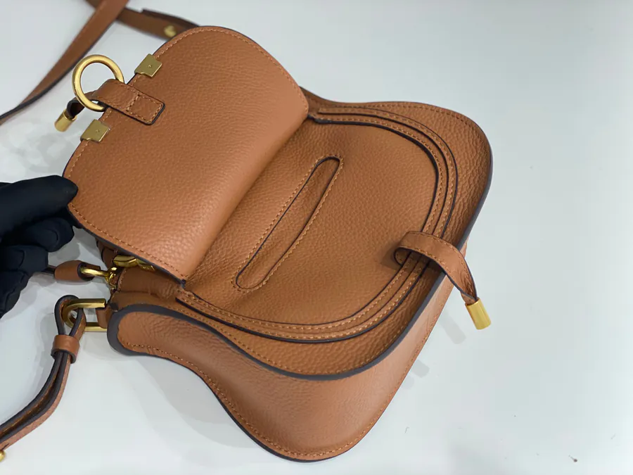 Chloe x Marcie Small Brown Bucket Bag