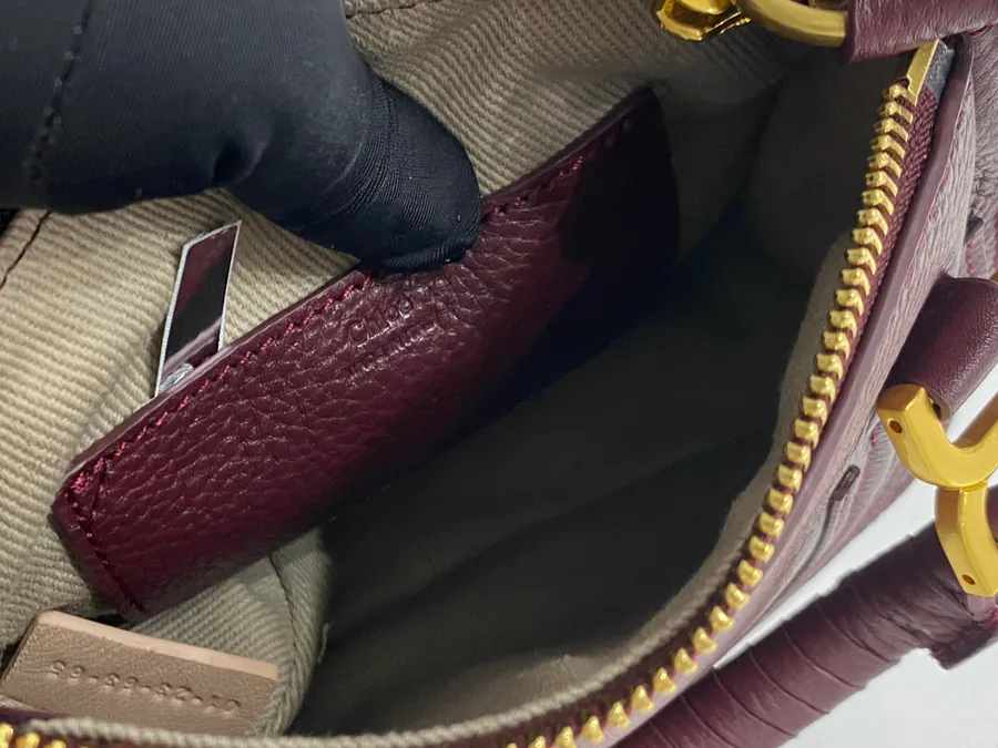 Chloe x Marcie Small Wine Red Bucket Bag