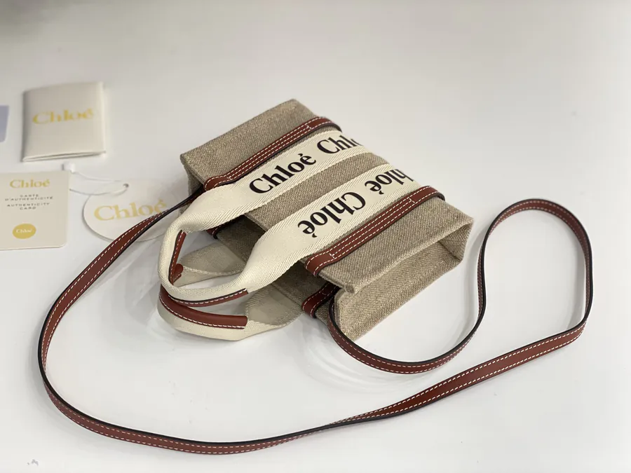 Chloe Woody Mini Tote Bag Mini Shoulder Strap