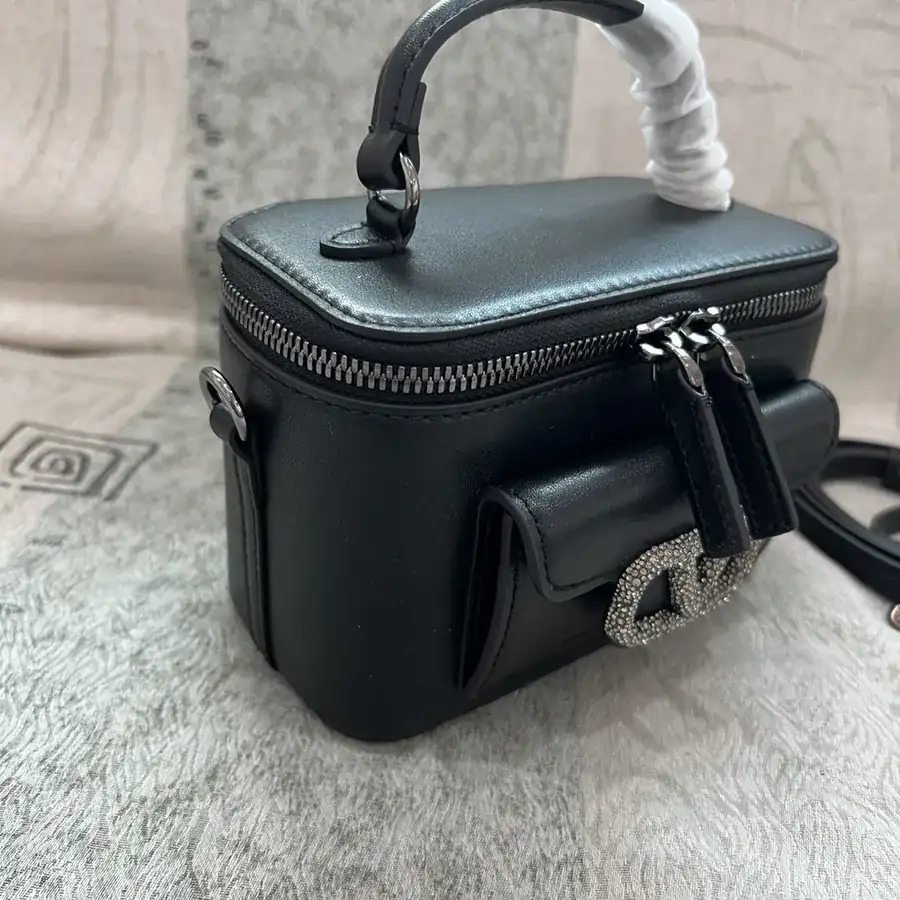GARAVANI Mini LOCÒ Calfskin Box Bag with VLOGO SIGNATURE Detail