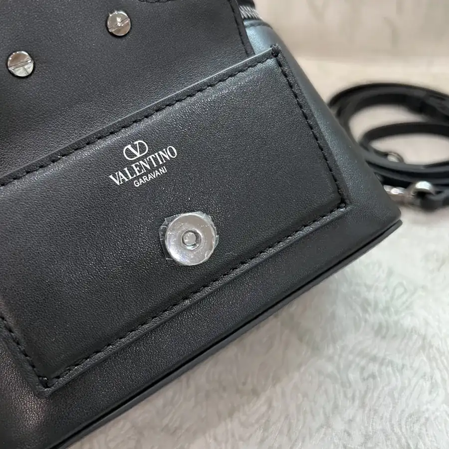 GARAVANI Mini LOCÒ Calfskin Box Bag with VLOGO SIGNATURE Detail