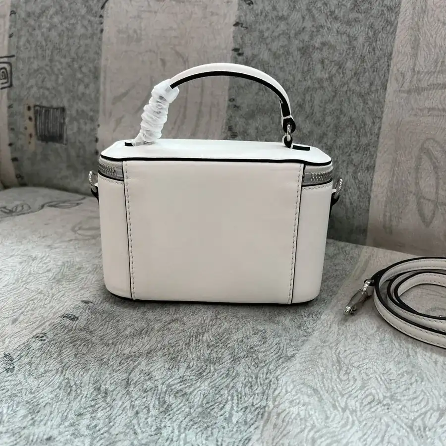 GARAVANI Mini LOCÒ Calfskin Box Bag with V Logo Signature Details