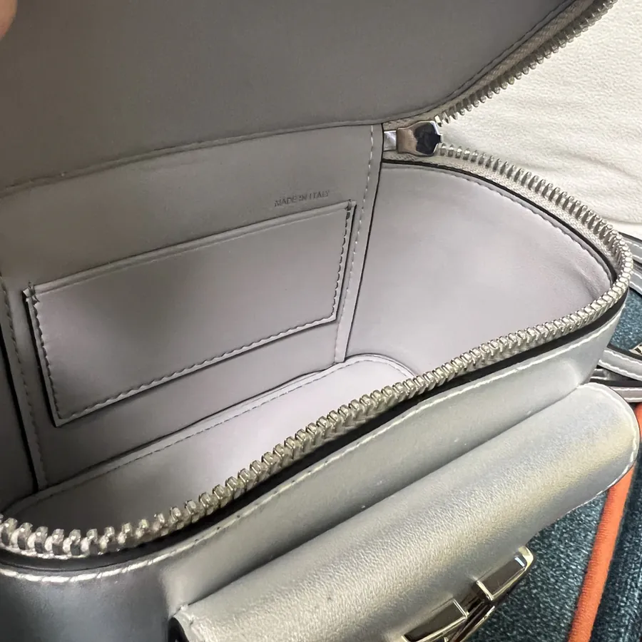 GARAVANI Mini LOCÒ Calfskin Box Bag with V Logo Signature Detail