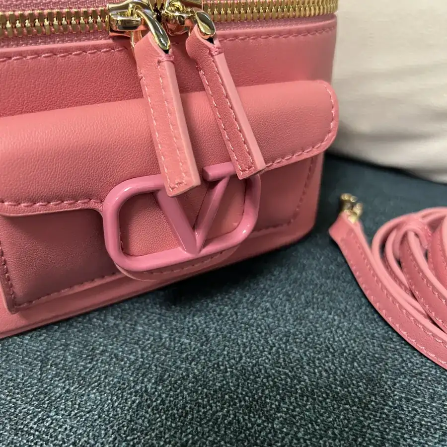 GARAVANI Mini LOCÒ Calfskin Box Bag with VLOGO SIGNATURE Detail