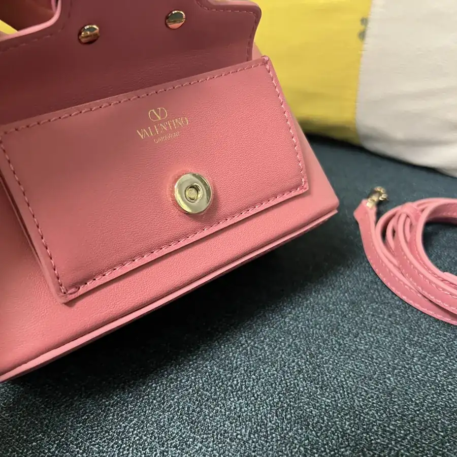 GARAVANI Mini LOCÒ Calfskin Box Bag with VLOGO SIGNATURE Detail
