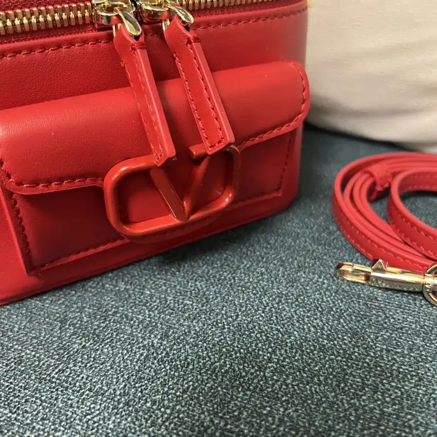GARAVANI Mini LOCÒ Calfskin Box Bag with VLOGO SIGNATURE Details